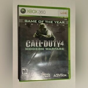 Call of Duty 4: Modern Warfare - Xbox 360 Game (Green)